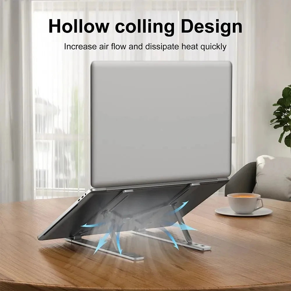Foldable Laptop Stand – Adjustable Aluminum Alloy Notebook Holder