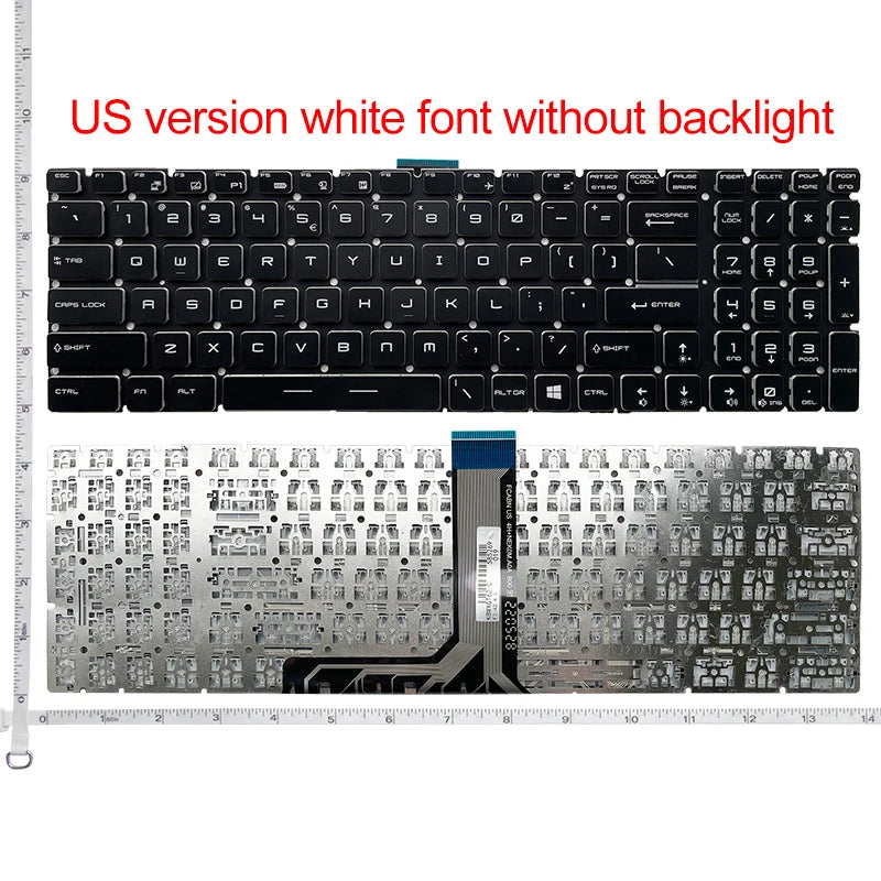 US/RU/SP/FR Laptop Keyboard For MSI GE62 GE63VR GE72 GE75 GS60 GS63/VR GS70 GS72 GS73 GS75 GT62/VR GT72 GT73/VR GT76 PE70 PE60