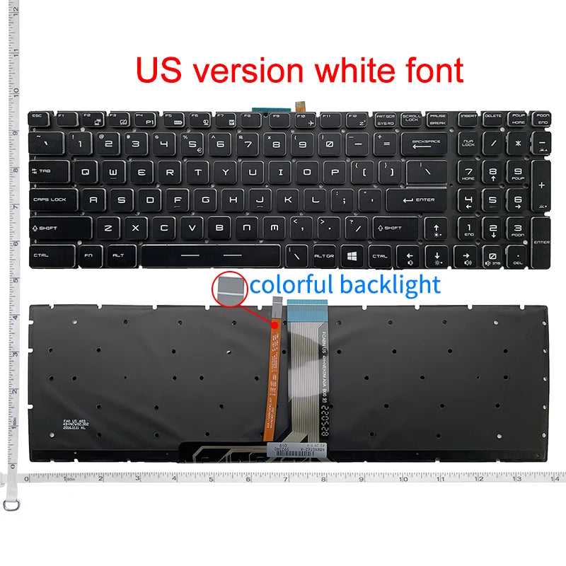 US/RU/SP/FR Laptop Keyboard For MSI GE62 GE63VR GE72 GE75 GS60 GS63/VR GS70 GS72 GS73 GS75 GT62/VR GT72 GT73/VR GT76 PE70 PE60