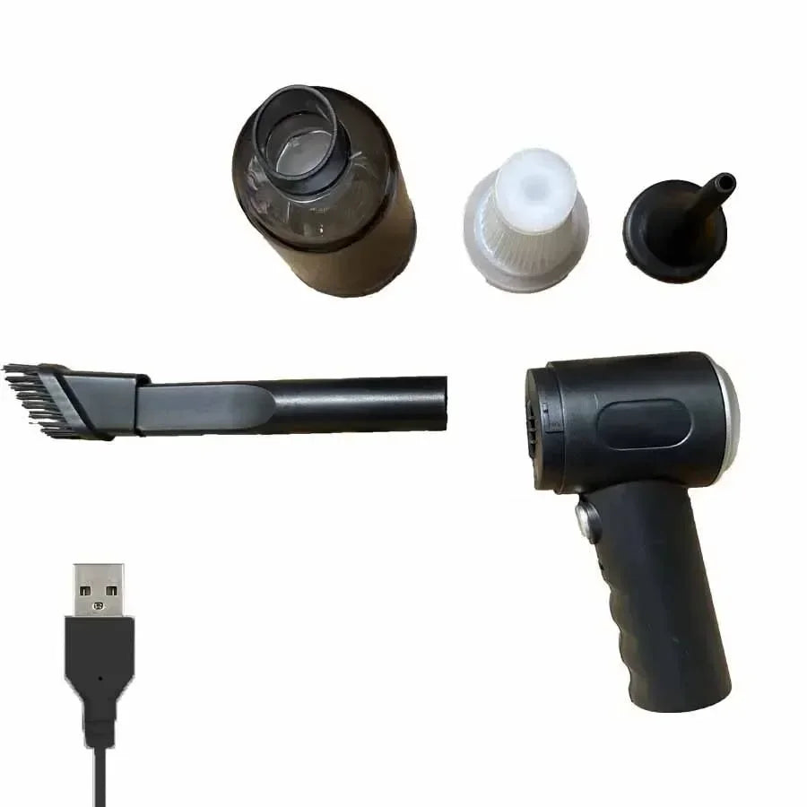 Wireless Car Vacuum Cleaner 9000Pa – Portable Mini Wet & Dry USB