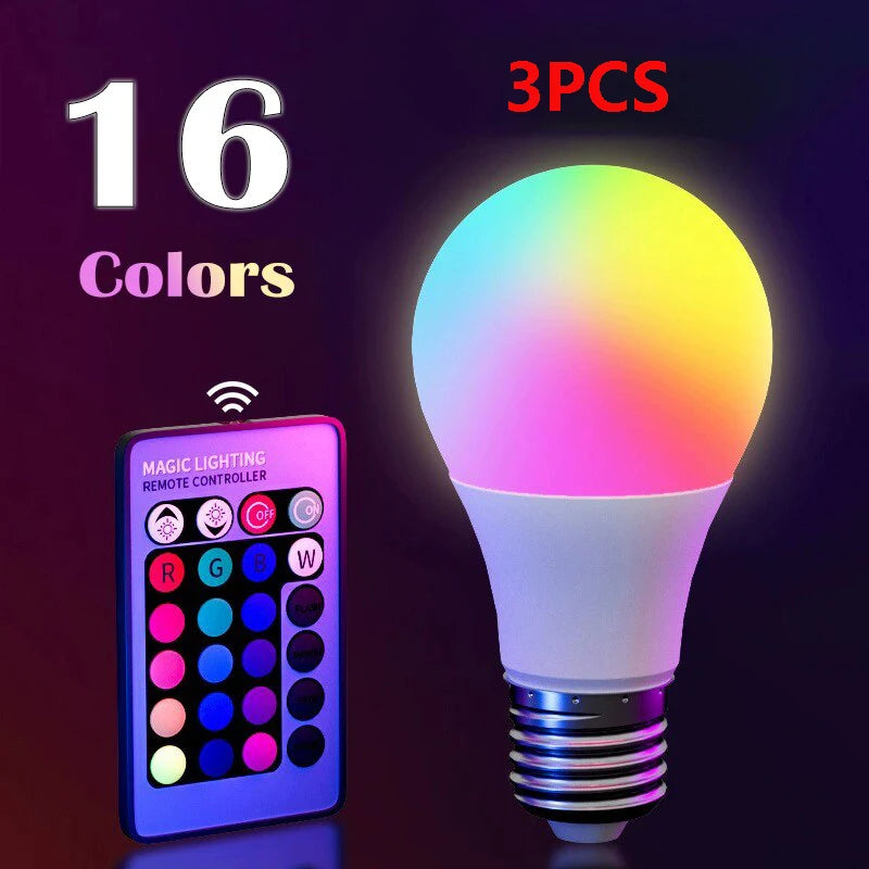 16 Colors RGB LED Bulb E27 – Dimmable Smart Atmosphere Lamp 220V