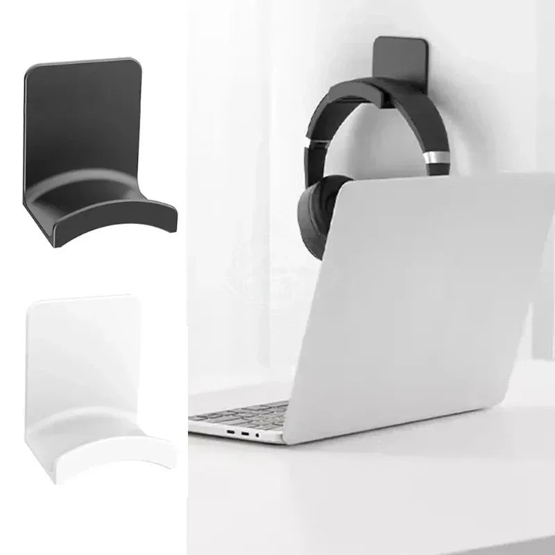 Universal Headphone Stand – Under Desk Wall Mount Headset Hanger