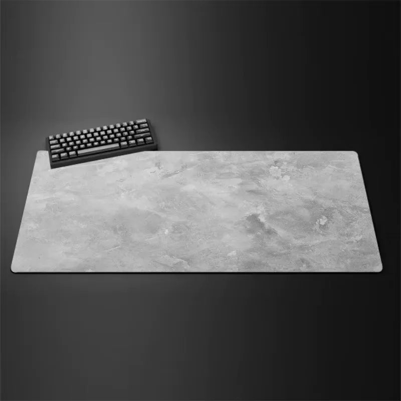 Gray Mouse Pad Large/Small Overlocked Mousepad NonSlip Desktop Keyboard Table Pad Gray Series Game Desk Mat Computer Accessories