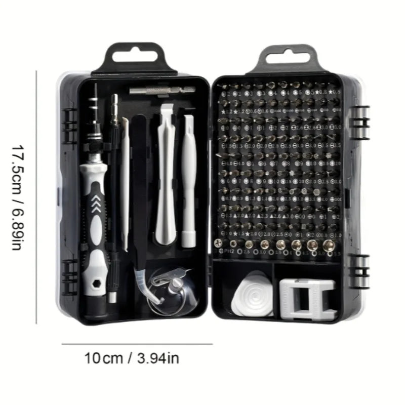 115Pcs Precision Screwdriver Set Mini Repair Tool Kit Torx Triwing Bits for Computer Macbook Men Gift