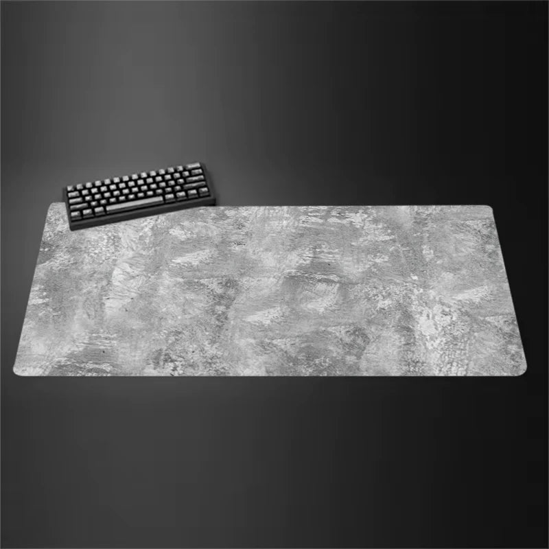 Gray Mouse Pad Large/Small Overlocked Mousepad NonSlip Desktop Keyboard Table Pad Gray Series Game Desk Mat Computer Accessories