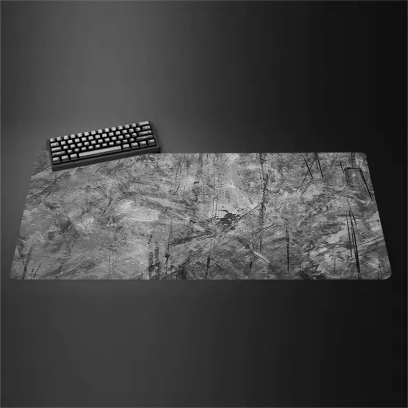 Gray Mouse Pad Large/Small Overlocked Mousepad NonSlip Desktop Keyboard Table Pad Gray Series Game Desk Mat Computer Accessories