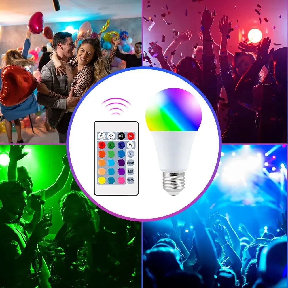 16 Colors RGB LED Bulb E27 – Dimmable Smart Atmosphere Lamp 220V
