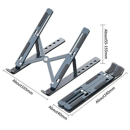 Foldable Laptop Stand – Adjustable Aluminum Alloy Notebook Holder
