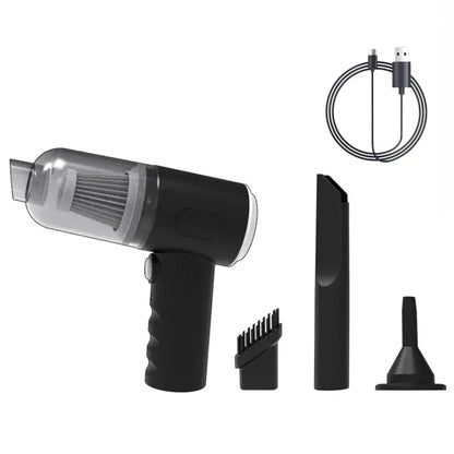 Wireless Car Vacuum Cleaner 9000Pa – Portable Mini Wet & Dry USB