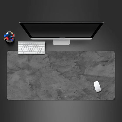 Gray Mouse Pad Large/Small Overlocked Mousepad NonSlip Desktop Keyboard Table Pad Gray Series Game Desk Mat Computer Accessories