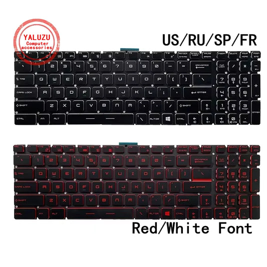 US/RU/SP/FR Laptop Keyboard For MSI GE62 GE63VR GE72 GE75 GS60 GS63/VR GS70 GS72 GS73 GS75 GT62/VR GT72 GT73/VR GT76 PE70 PE60