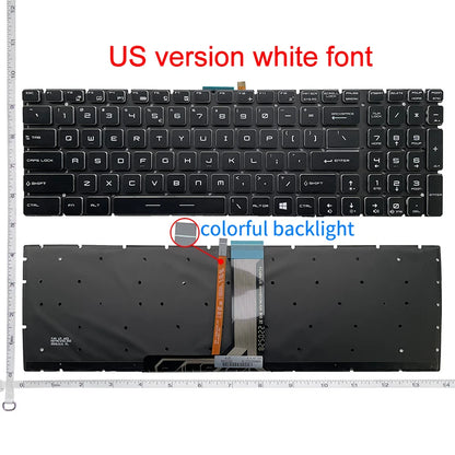 US/RU/SP/FR Laptop Keyboard For MSI GE62 GE63VR GE72 GE75 GS60 GS63/VR GS70 GS72 GS73 GS75 GT62/VR GT72 GT73/VR GT76 PE70 PE60