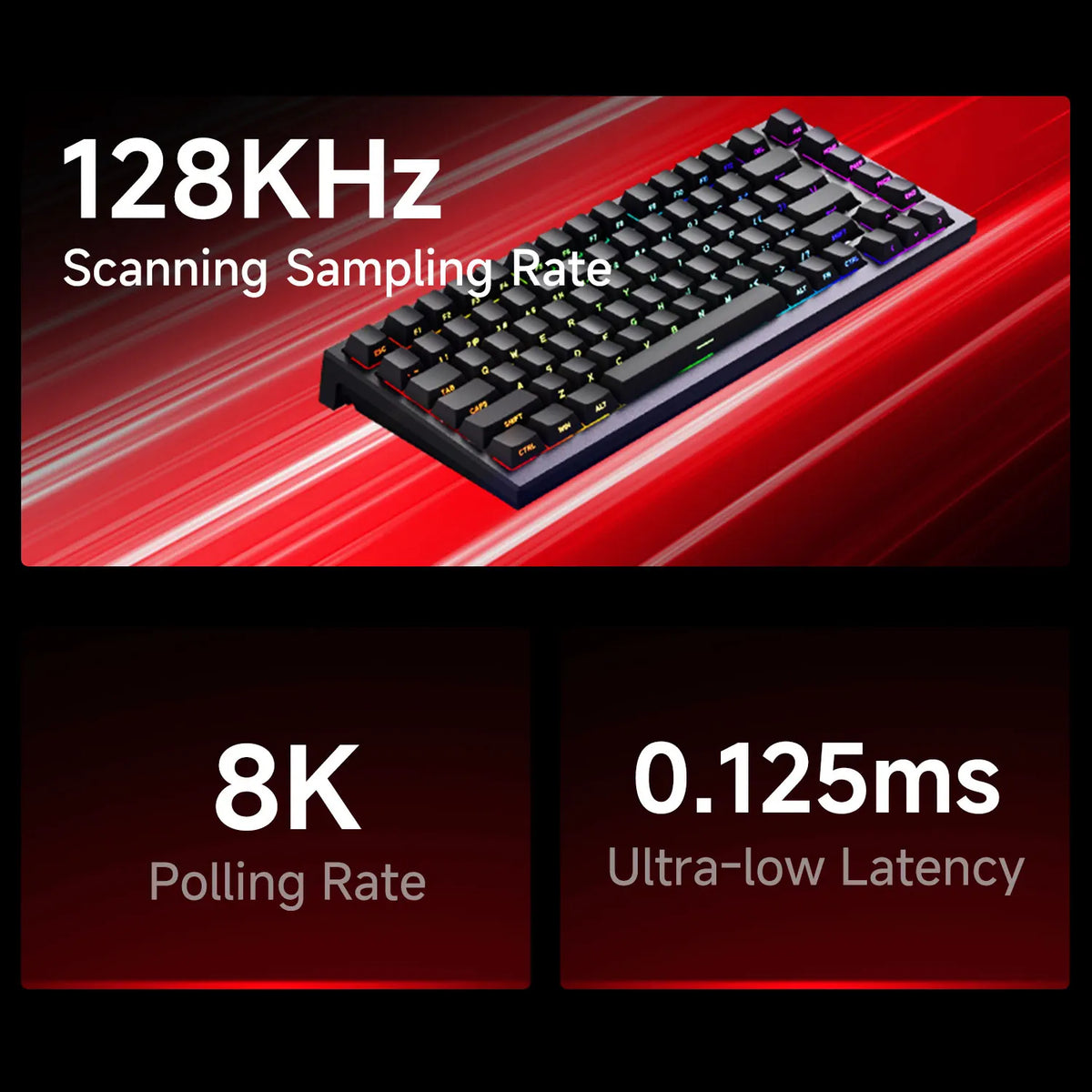 AKKO TAC75 HE Magnetic Switch Keyboard 75% Gaming Keyboards Rapid Trigger 0.005mm 8K RGB Wired Esports Custom Keyboard for Gamer