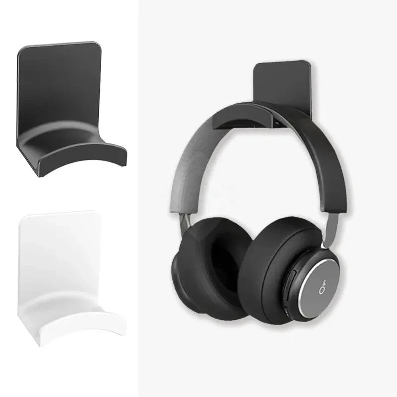 Universal Headphone Stand – Under Desk Wall Mount Headset Hanger