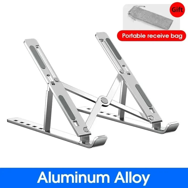 Foldable Laptop Stand – Adjustable Aluminum Alloy Notebook Holder