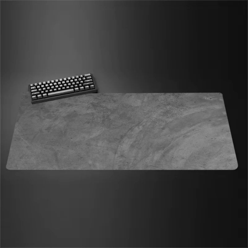 Gray Mouse Pad Large/Small Overlocked Mousepad NonSlip Desktop Keyboard Table Pad Gray Series Game Desk Mat Computer Accessories