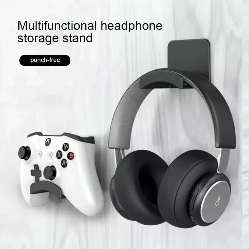 Universal Headphone Stand – Under Desk Wall Mount Headset Hanger