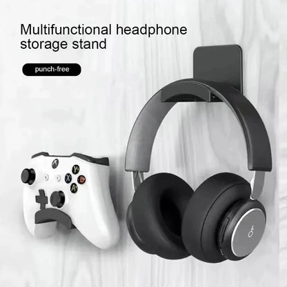 Universal Headphone Stand – Under Desk Wall Mount Headset Hanger