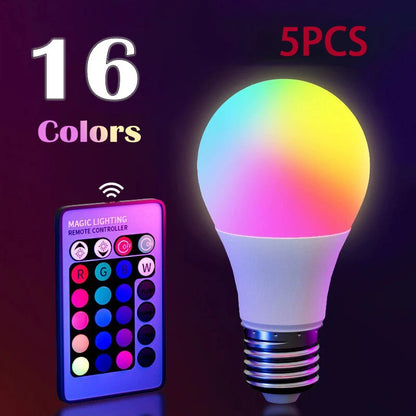 16 Colors RGB LED Bulb E27 – Dimmable Smart Atmosphere Lamp 220V