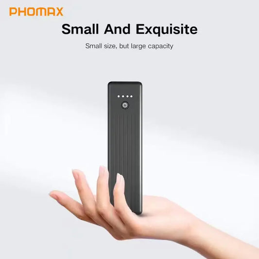 PHOMAX Ultra Slim Mobile Phone Power Bank USB Type C Power Bank Lightweight Mini Portable Power Bank with Charge Display