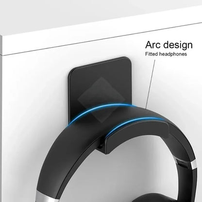 Universal Headphone Stand – Under Desk Wall Mount Headset Hanger