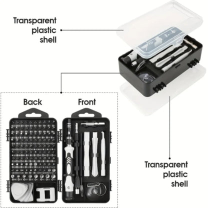 115Pcs Precision Screwdriver Set Mini Repair Tool Kit Torx Triwing Bits for Computer Macbook Men Gift