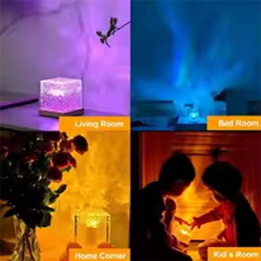 HOMEFISH RGB Aurora Ocean Wave Projector – 16 Colors Night Light