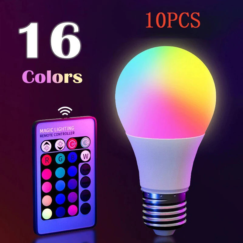 16 Colors RGB LED Bulb E27 – Dimmable Smart Atmosphere Lamp 220V