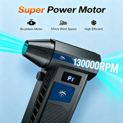Turbo Fan Air Blower 130000RPM – Brushless Jet with 4000mAh Battery