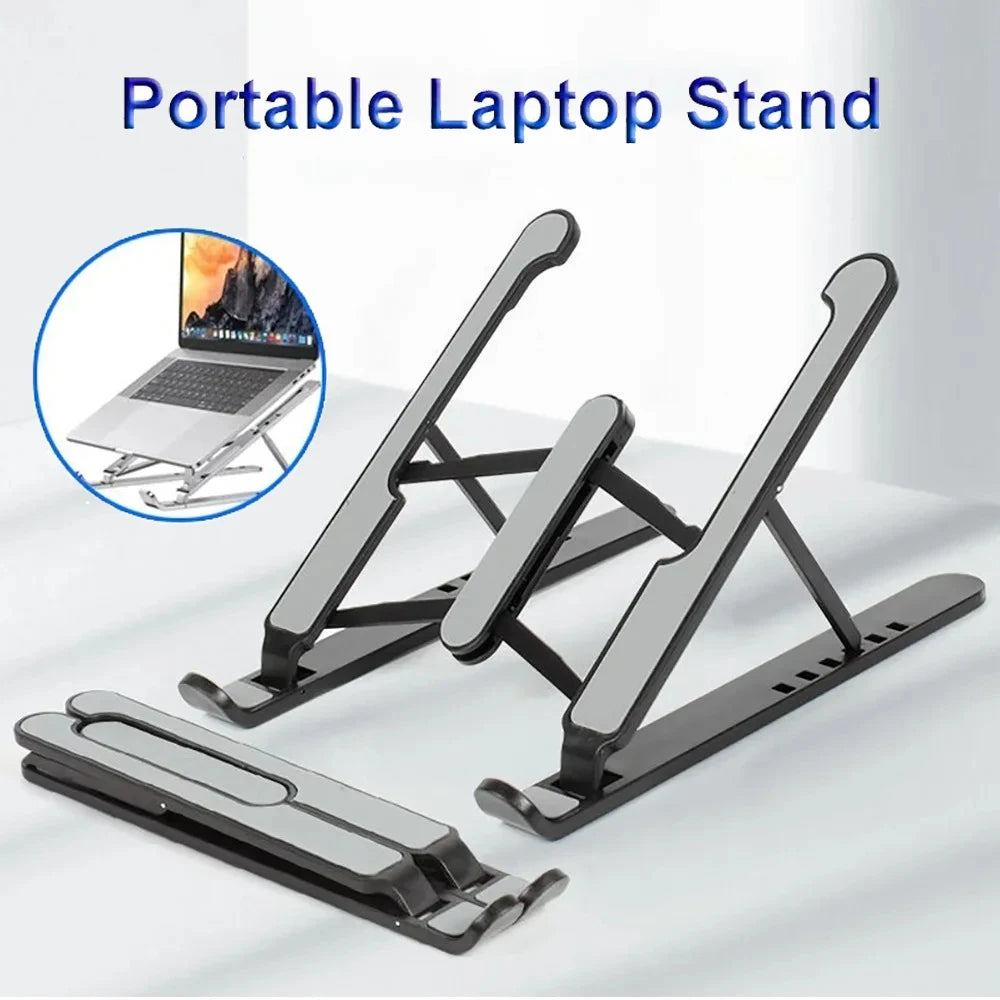 Foldable Laptop Stand – Adjustable Aluminum Alloy Notebook Holder