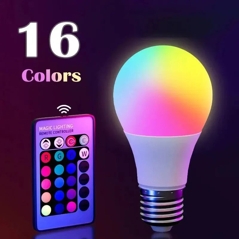 16 Colors RGB LED Bulb E27 – Dimmable Smart Atmosphere Lamp 220V