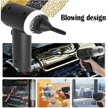 Wireless Car Vacuum Cleaner 9000Pa – Portable Mini Wet & Dry USB